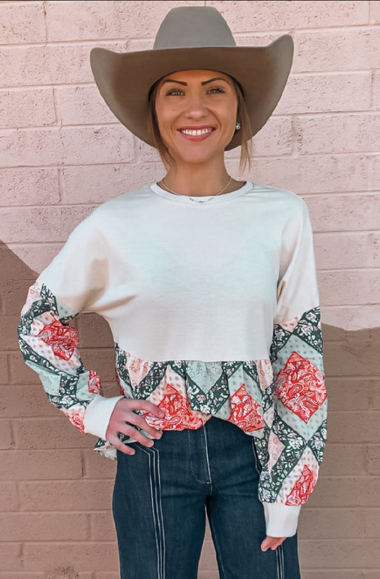 Western Paisley Top
