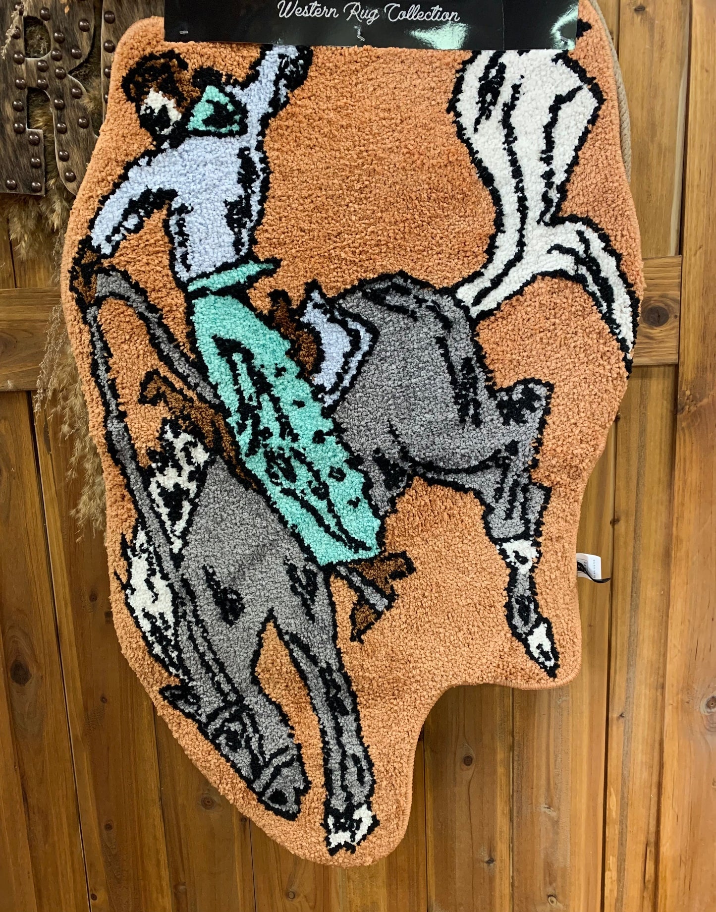 Bronc Buster Western Rug