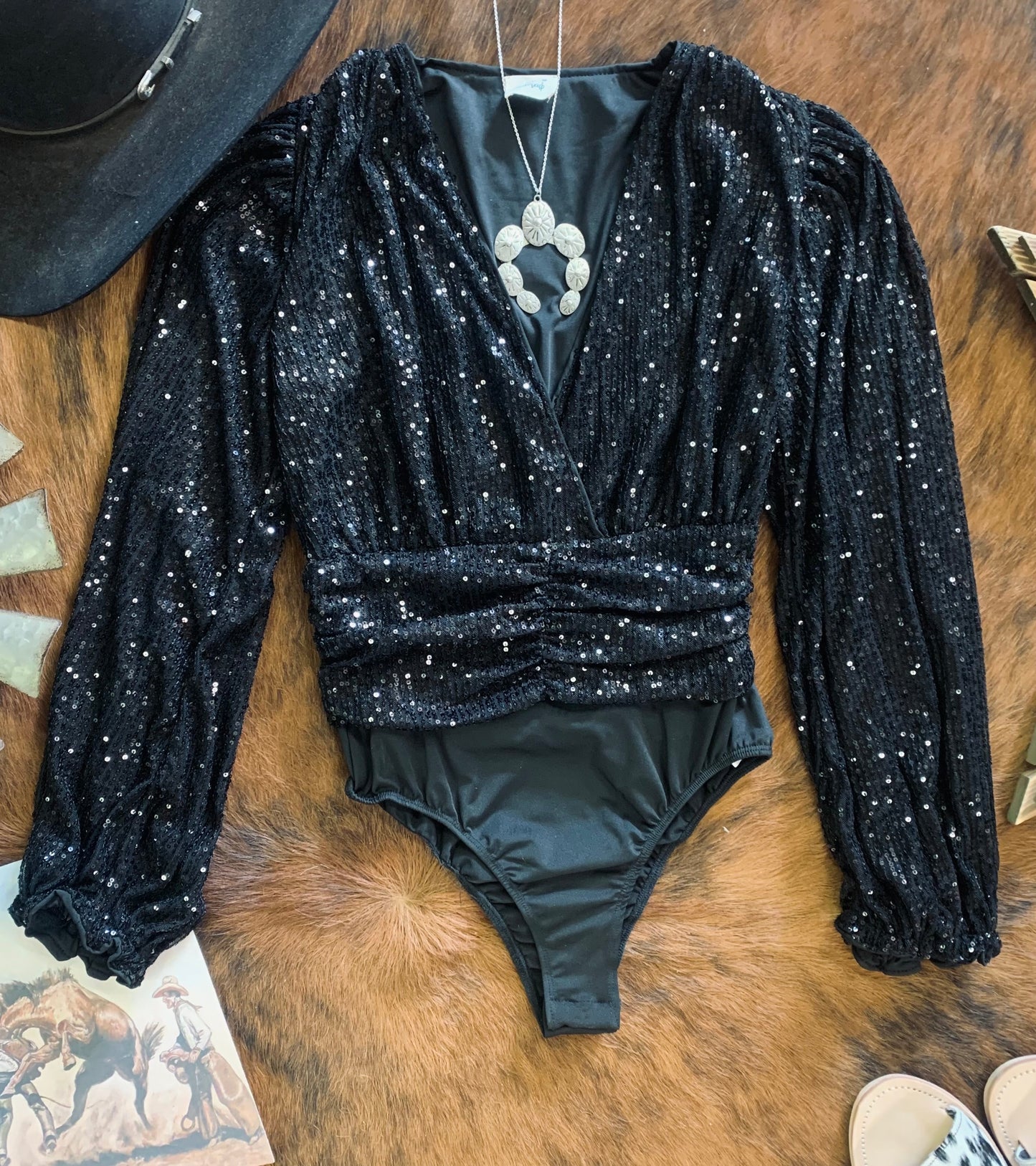 All Gussied Up Sequin Bodysuit