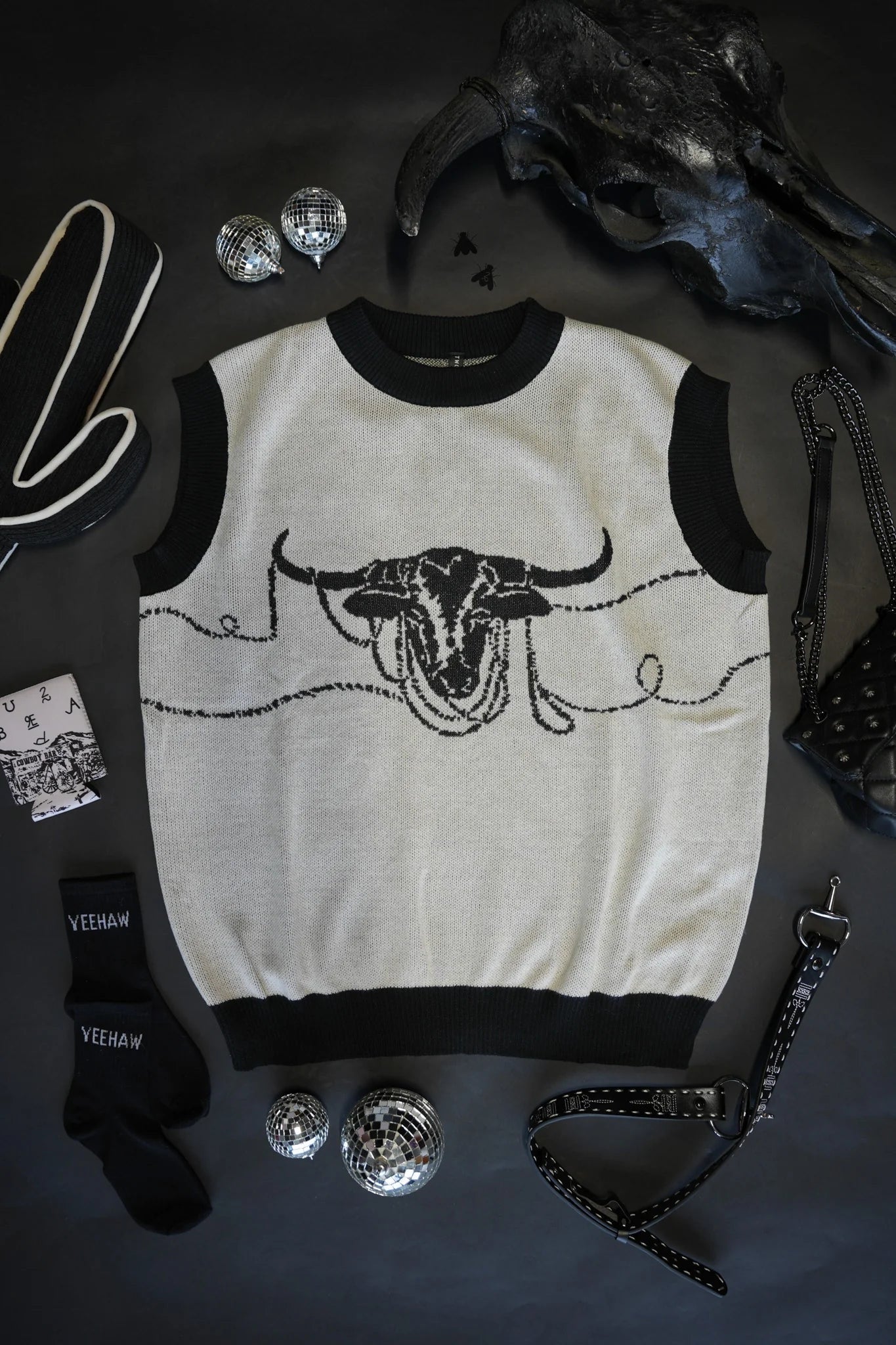 Lasso The Longhorn Western Sweater