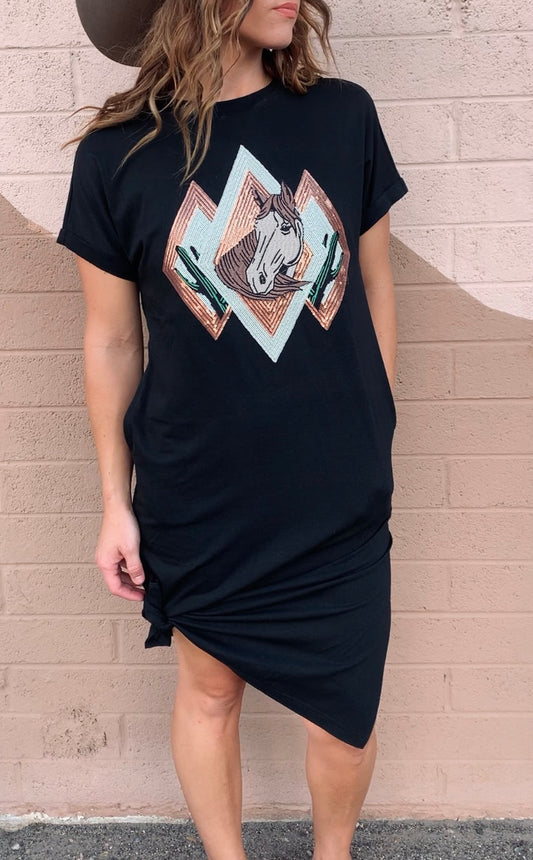 Desperado Long T-Shirt Dress