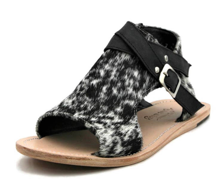 Novilla Cowhide Slip on Sandals