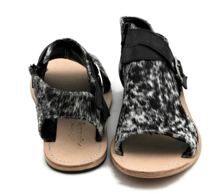 Novilla Cowhide Slip on Sandals