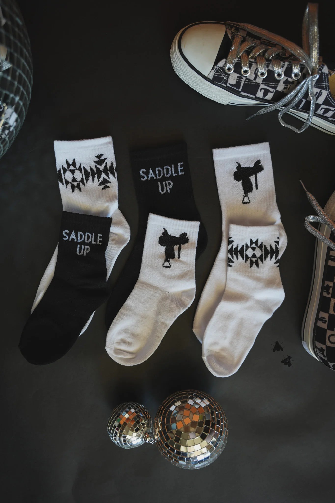 Sock ‘Em Western- Saddle Up Mono