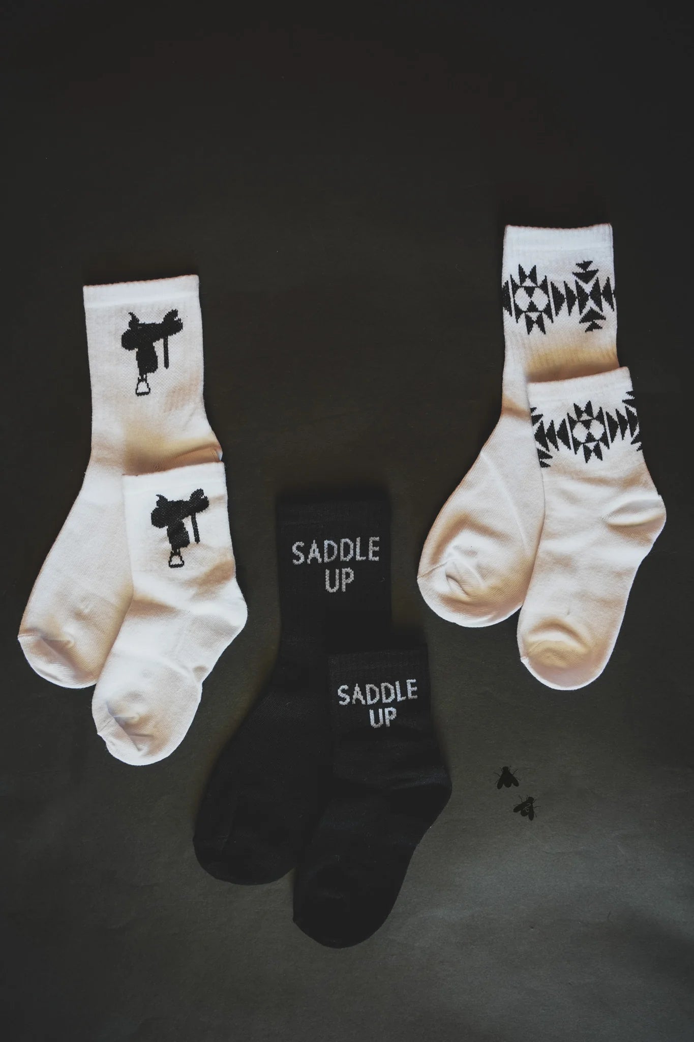 Sock ‘Em Western- Saddle Up Mono
