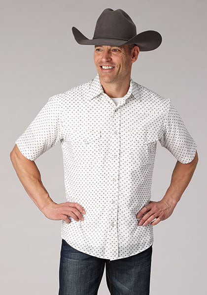 Men’s Roper Western Short Sleeve Shirt- Vintage Vibes