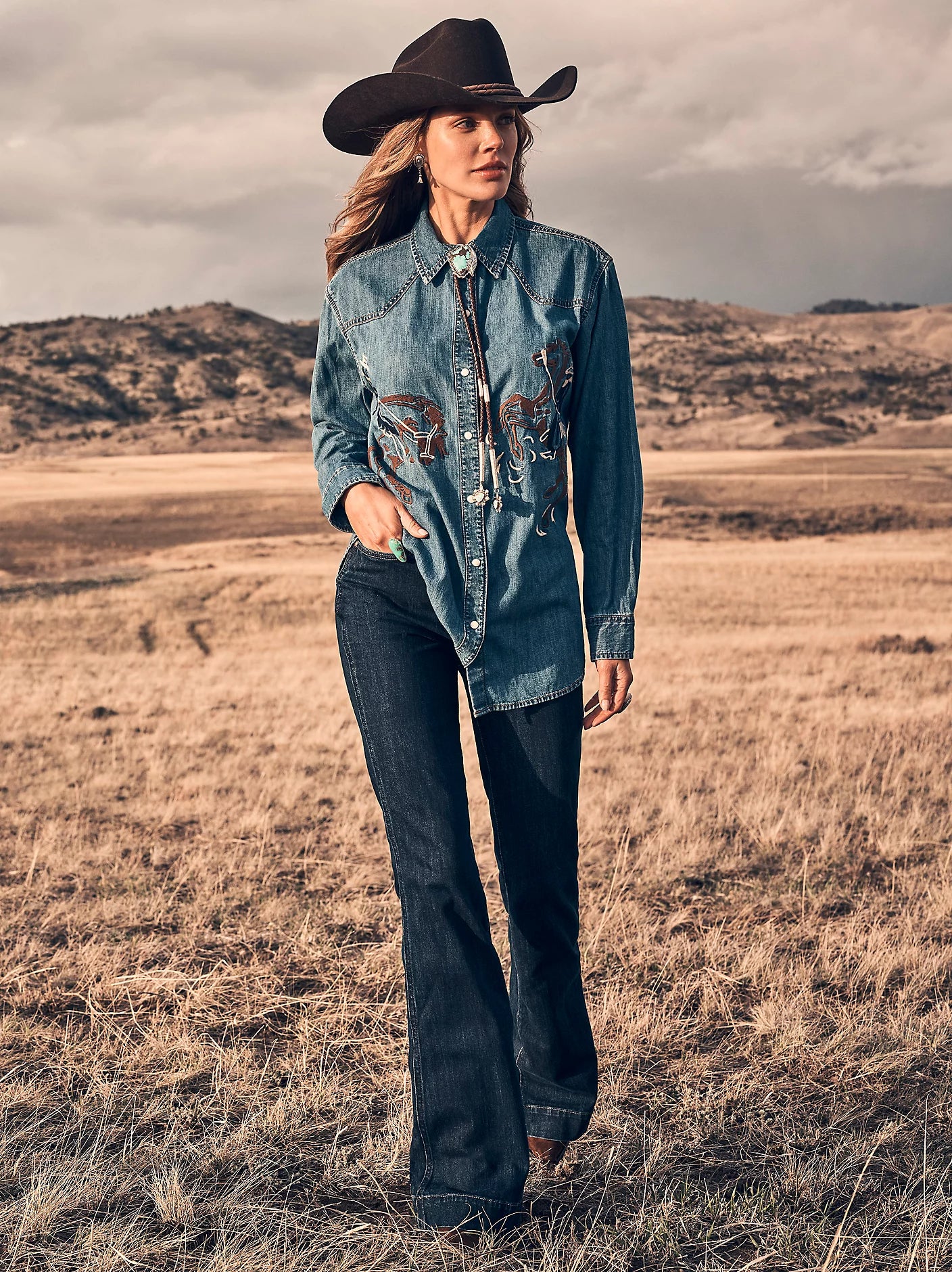 Wrangler Retro Bailey High Rise Trouser Jeans (Vanessa)