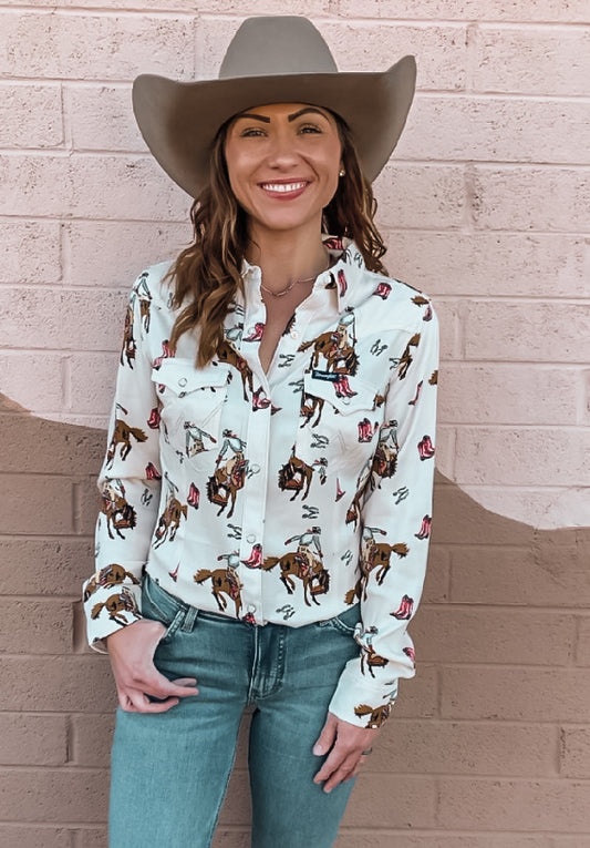 Wrangler Retro Punchy Longsleeve Pearlsnap Shirt